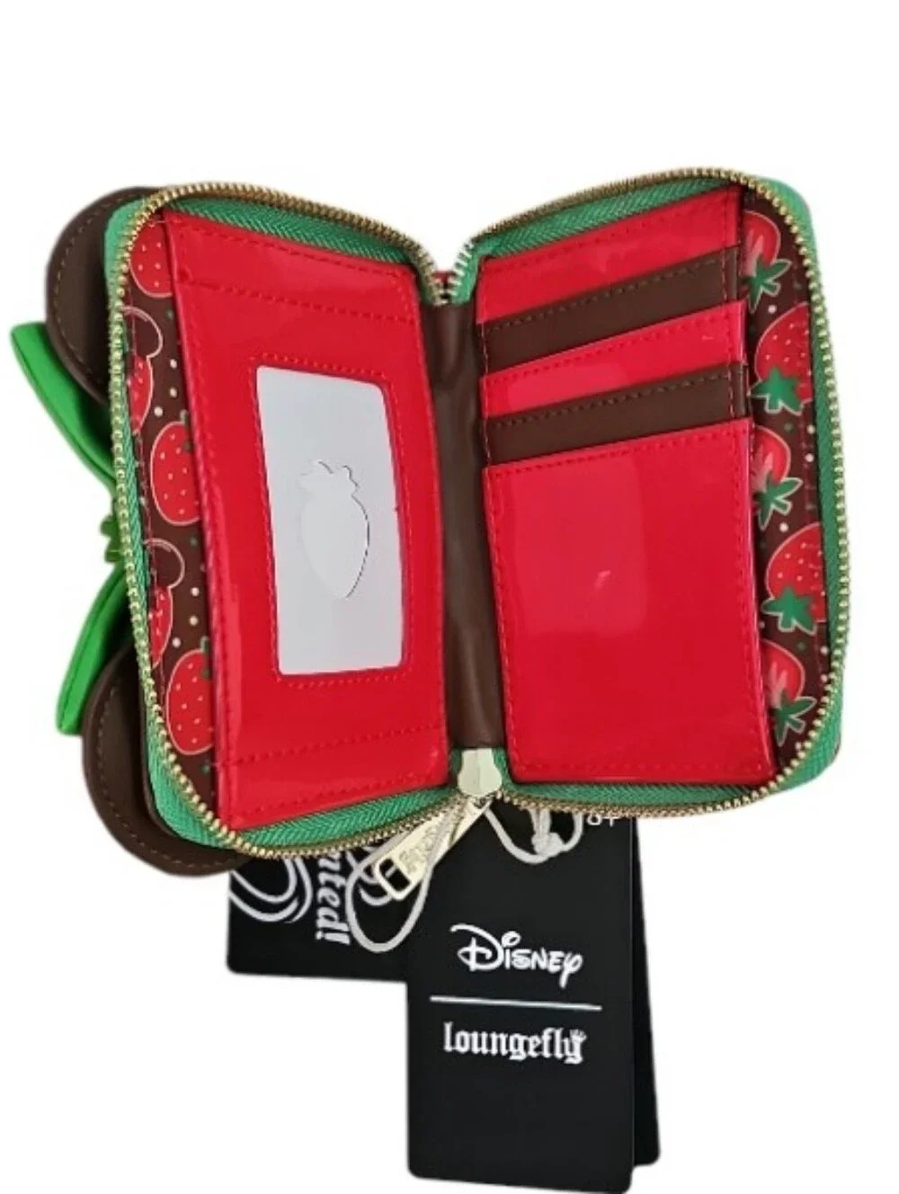Loungefly Disney Minnie Strawberry Scented Zip Wallet NWT Sweet Treat Exclusive